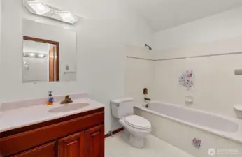 Jack & Jill Bath shared with Primary and Guest