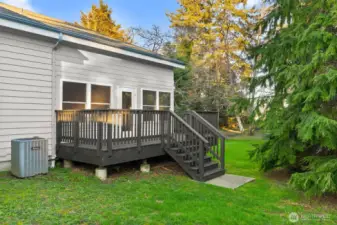 Nice south side deck