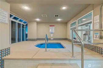 Hot Tub in center building for residents to relax