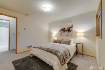 This generous size 2nd bedroom is across the hall from the Full Bath