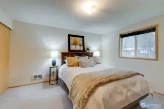 Window gazes out to your back yard. Would you cut in french doors and add a patio & hot tub in the future??