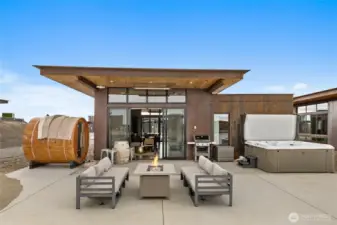 Who wouldn't want to spend their days in this lovely back yard.