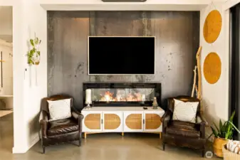 Cozy evening by the fire is just what you needed after enjoying the pool and outdoor activities in the day.