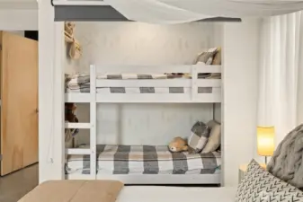 Another view of the well thought of extra sleeping quarters.