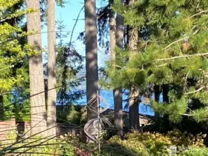 Peekaboo views of Puget Sound