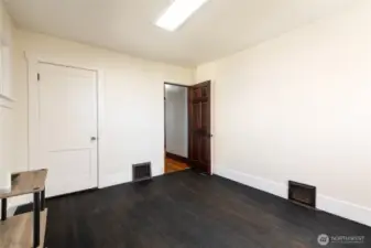 Same room as previous  virtually staged bedroom photo.(4 photos - same room)