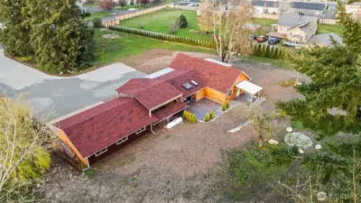 View of the back of the house