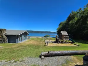 Private Seacliff cabana and playground