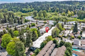 Aerial view of Condo Building