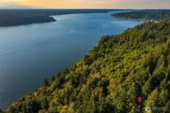 Bordering Colvos Passage and Camp Sealth