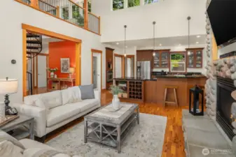 Open-concept living!