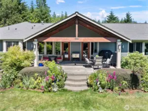 Back patio, what a great place to entertain or just enjoy all that nature has to offer