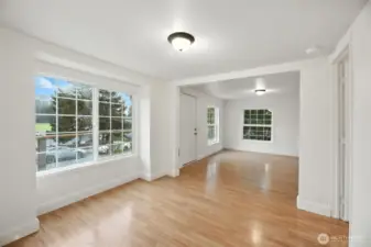 Dining room to living room.