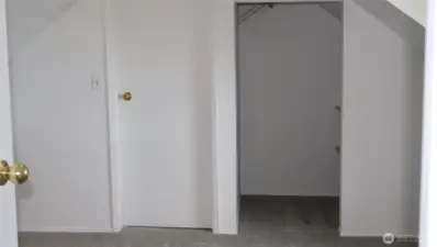 1st guest room with built in cabinets!