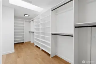 Primary walk-in closet