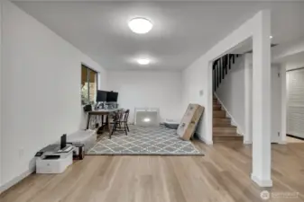 Office area lower portion of the home.
