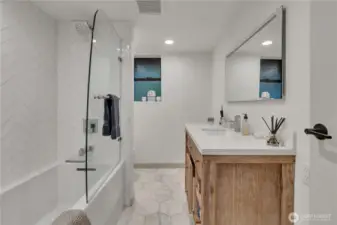 Bath off primary suite.