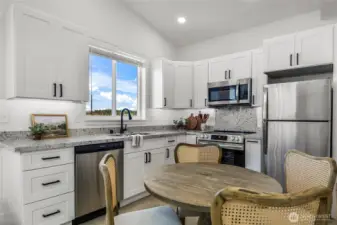 Fantastic kitchen is a true highlight!  Features include beautiful countertops, ample storage and stainless steel appliances!