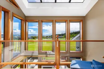 The sunroom deck from the primary bedroom offers breath taking views for miles.