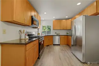 Updated Kitchen with brand new SS appliances. Enjoy your cooking.
