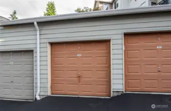 Garage #232 is included! You can park your car and still have storage space.