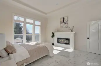 Master bedroom/fireplace