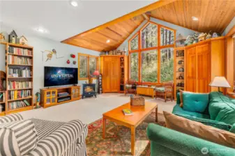 Built in cabinets.