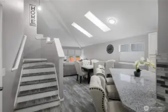 Semi Open Stairs to the 2nd Fl.