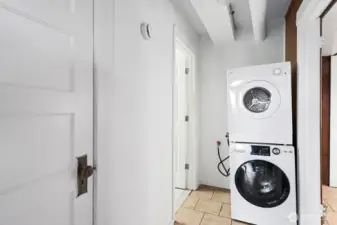 Laundry for the lower level apartment