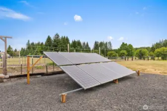 Off grid auxiliary solar panels