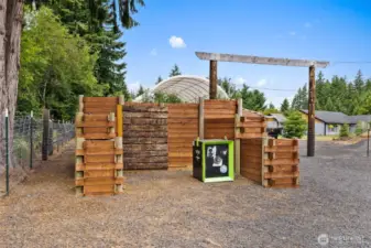 Shooting range with bullet bunker