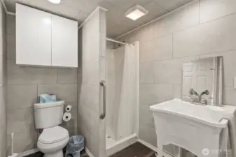 3/4 bath next to the RV sites