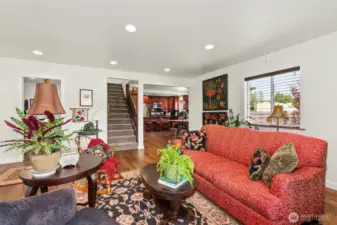 To the left one of the main level bedrooms