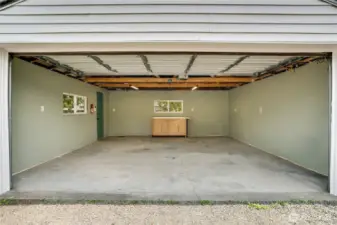 The garage has also been insulated and drywalled on three walls. Looking for a DADU in the future? The potential is here!