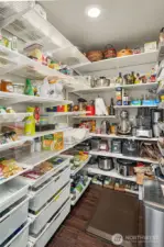 All custom, this pantry is fabulous!