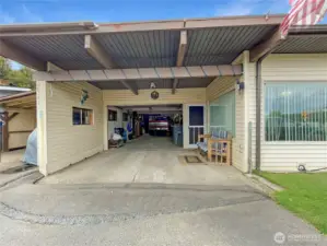 straight on garage