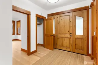 Spacious entry with double windows to let in abundant natural light