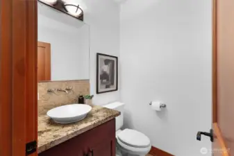 Main floor half bath