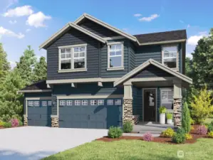 Photo rendering is representational. Actual home is under construction and finishes, elevation, and paint colors may vary. See site agent for details.