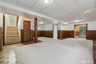 Lower level rec room