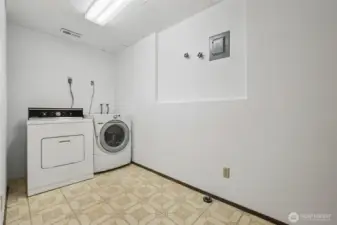 Lower level utility/laundry room