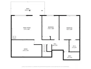 So many uses for this lower level and large rooms