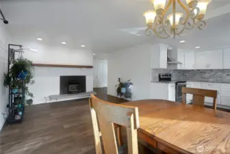Dining Area, Kitchen, Family Room, Pellet Stove