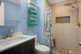 Remodeled Bathroom off Primary