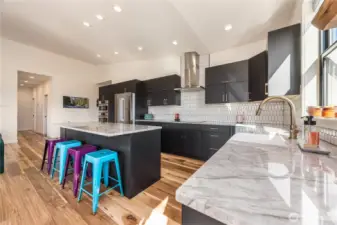 Beautiful cabinetry and counters