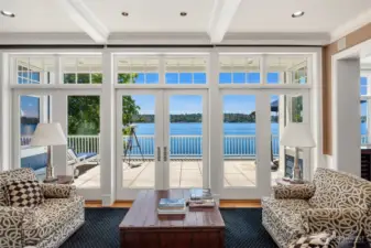 Stunning lake views from every room in the home.