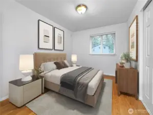 Bedroom 1 - virtually staged.