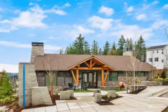 Beautiful community clubhouse offers multiple indoor & outdoor entertaining spaces.