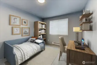 Virtually Staged 2nd Bedroom