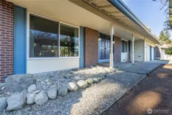 Walkway to front door